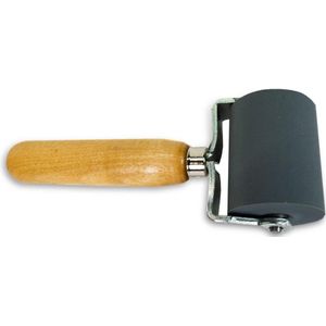 Professionele Heavy Duty Sound Deadener Installatie Tool - Houten Handvat en 2 ""Brede Rubber Roller Paint roller