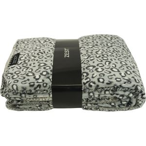 Zest Fleece Deken Panter Grijs  - 125 x 150cm