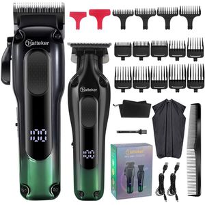 Hatteker - Professionele Tondeuse - Draadloos Haarscheerapparaat - Oplaadbare Set