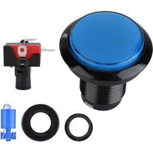 Arcade-knoppen 46mm Dome LED Verlichte Drukknop - Blauw