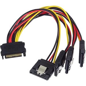 Voeding Splitter voor 4x SATA Harde Schijven en SSD