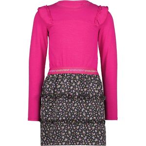 4PRESIDENT - Myla - Jurk - Fuchsia Red Aop - Meisjes