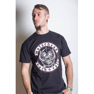 Motorhead - Biker Badge Heren T-shirt - L - Zwart