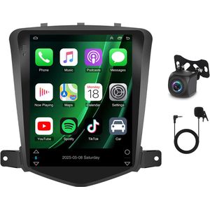 9.7 Inch 2 Din Android 15 Autoradio 2+64G - voor Chevrolet Cruze 2008-2015 | Compatibel met CarPlay & Android Auto, GPS Navigatie + Rijrecorder
