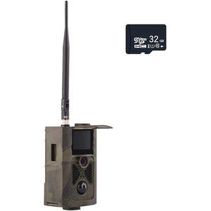 Wildcamera – Jachtcamera – Trailcam – Beveiligingscamera – Wildlife Camera – 16MP Foto’s – 120° Kijkhoek - met 32GB kaart