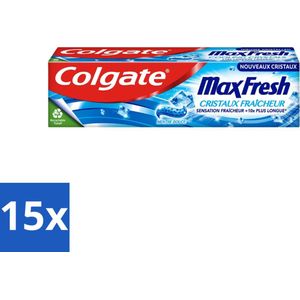 Colgate Tandpasta Max Fresh Cooling Crystals 75 ml - Bulkverpakking - 15 stuks