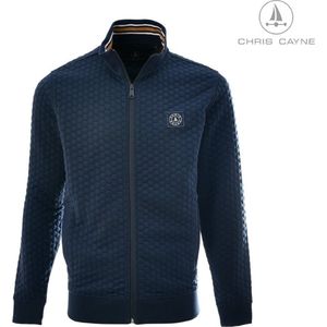 Chris Cayne - 3206 - Vest - Navy - Heren - Relief Print