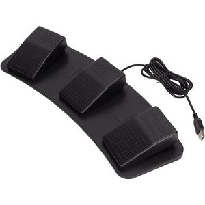 USB drievoudig voetpedaal voor games - Ergonomisch design - Hoge gevoeligheid - Photobooth - Mechanische schakelaar .