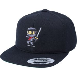 Hatstore- Ninja Silent Sweep Black Snapback - Kiddo Cap Cap