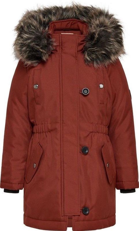 KIDS ONLY KONNEWAURELIA SHERPA COAT CP OTW Meisjes Jas  - Maat 110/116