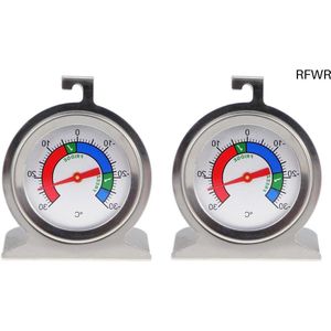 RFWR® Koelkast en Vriezer Thermometer Set voor Nauwkeurige Temperatuur Monitoring