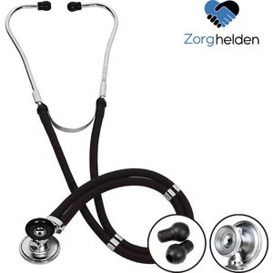 Zorghelden® Stethoscoop medisch - 8-Delige set - Diverse opzetstukken - Luxe stethoscoop met dubbele slang - Rappaport stethoscoop - Stetoscoop - Stetoscope