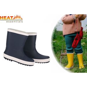 Regenlaarzen kinderen 25/26 – Rubber – Navy Blauw – Regenlaarzen meisjes – Regenlaarzen Jongens - Unisex