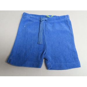 Korte broek - Shortje - Badstof - Blauw - Effen - 3 maand 62