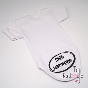 Romper Shit Happens, maat 62