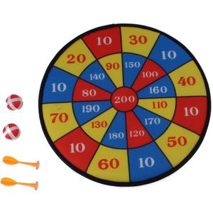 Eddy Toys Dartbord Klittenband 36 Cm 5-delig