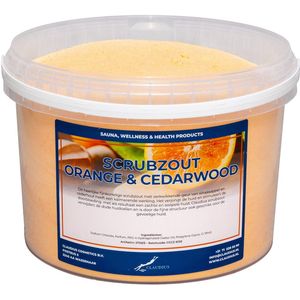 Scrubzout Orange & Cedarwood 20 KG - Hydraterende Lichaamsscrub