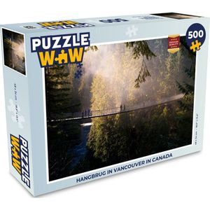 Puzzel Hangbrug in Vancouver in Canada - Legpuzzel - Puzzel 500 stukjes