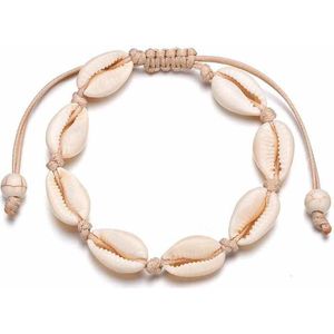 24/7 Jewelry Collection Schelpjes Armband - Schelp - Schelpen - Wit