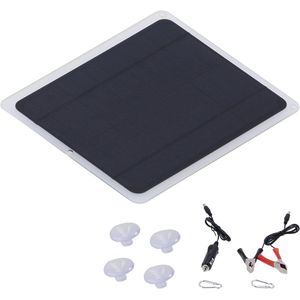 Zonnepaneel Kit 20W 12V Draagbare Solar Car Battery Charger Backup Kit met Waterdichte Controller voor Opladen Auto RV Boot Mobiele Telefoon.