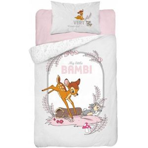 BAMBI KINDERBEDDENGO 90x120 CM - 100% KATOEN MET RITS