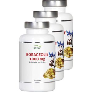 Nutrivian | Borage Olie 1000mg | 60 Softgels | 3 stuks | 3 x 60 softgels