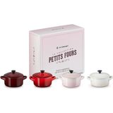 Le Creuset - Petits Fours - Mini Braad/Stoofpannetjes 10 Cm - Set Van 4 Stuks