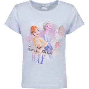Frozen Elsa en Anna turquoise t-shirt | maat 110