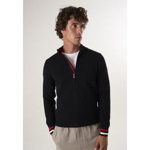 Felix Hardy - Cardigan - Zwart - 100% Katoen - Heren Vest Met Rits