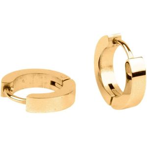 Kalli Oorringen Platte Buis Goud 0.9 cm | 1814