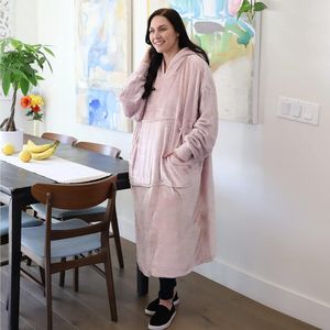 Oversized Hoody voor Volwassenen Mannen Vrouwen, Roze