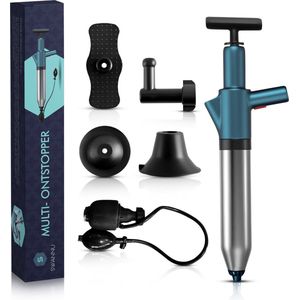 Swannu - Professionele Multi Afvoer Ontstopper - RVS - 0-8 Bar - Luchtdruk Ontstopper