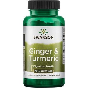 Swanson Health Ginger & Turmeric - 60 capsules - Swanson