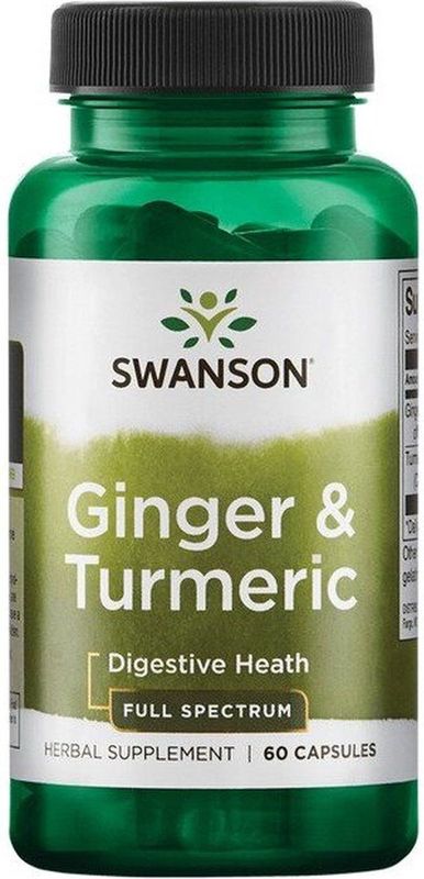 Swanson Health Ginger & Turmeric - 60 capsules - Swanson