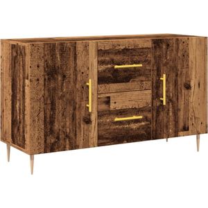 vidaXL - Dressoirx36x60 - cm - bewerkt - hout - oud - houtkleurig