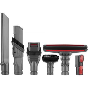 YONO Opzetstuk Accessoires Set geschikt voor Dyson V15 V11 V10 V8 - Mondstuk - Zuigmond - Borstel - Onderdelen Steelstofzuiger - 6in1 Accessoires