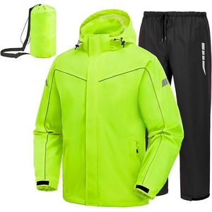 ST TRADİNG Waterdicht Regenpak voor Buitensport - Reflecterend en Opvouwbaar