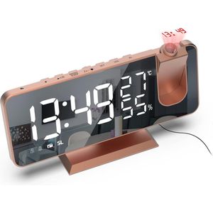 Solacis Wekkerradio Met Projectie - Wekkerradio - Digitale wekker - Wekkerradio kinderen - Wekker met projectie op plafond - Must have!