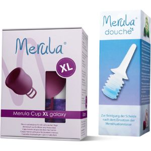Merula XL + Douche Combo - Galaxy XL - Zware Menstruatie - Hygiënisch - Handig voor Onderweg