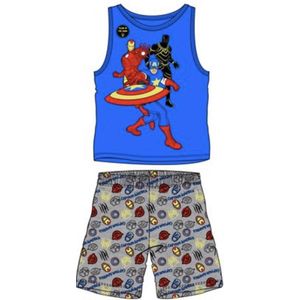 Marvel Avengers pyjama - blauw - grijs - Glow in the dark - maat 116 / 6 jaar