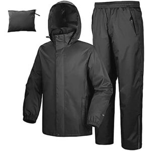 Waterdicht Opvouwbaar Regenpak voor Dames en Heren - Reflecterend en Winddicht