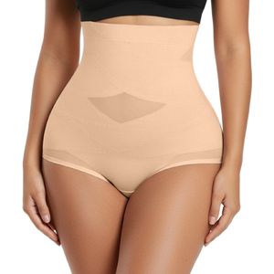 Body Shaper Slip - Beige - Maat S - Shaping Slip - Corrigerend Broekje - Shapewear Dames - Corrigerend Ondergoed - Afslankbroek - Corrigerende High Waist Slip - Shapewear Buik - Waist Trainer - Bodyshaper Dames