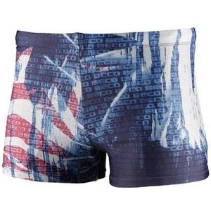 Beco Zwemboxer Donkerblauw/rood/wit Polyamide/elastaan Maat 3xl