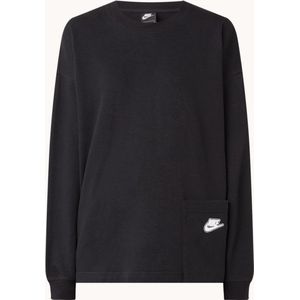 Nike Earth Day trainings sweater met opgestikte zak - Zwart - Maat S