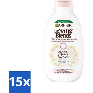 Garnier Loving Blends Milde Haver Shampoo 300 ml - Bulkverpakking - 15 stuks