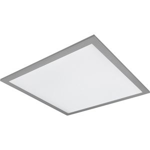LED Plafondlamp - Plafondverlichting - Trion Tirus - 18W - Aanpasbare Kleur - Afstandsbediening - Dimbaar - Vierkant - Mat Titaan - Aluminium