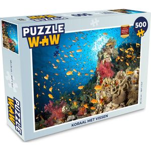Puzzel Koraal met vissen - Legpuzzel - Puzzel 500 stukjes