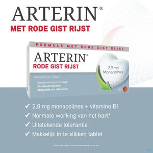Arterin® Rode Gist Rijst 2,9 Mg Monacolines 180 Tabletten