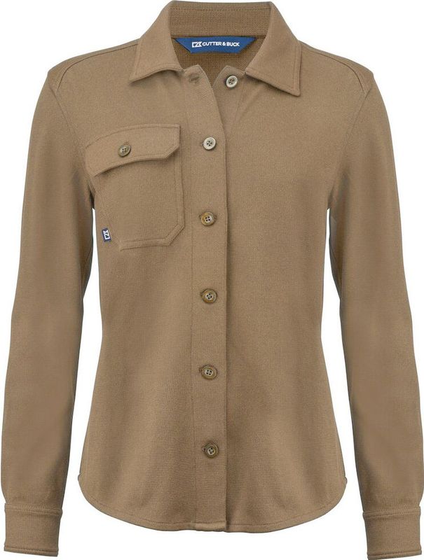 Cutter & Buck Advantage Leisure Shirt Dames Khaki maat XS
