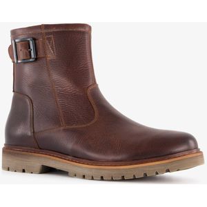 Output gevoerde leren heren boots bruin - Maat 41